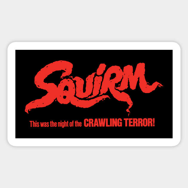 Squirm Sticker by The Video Basement